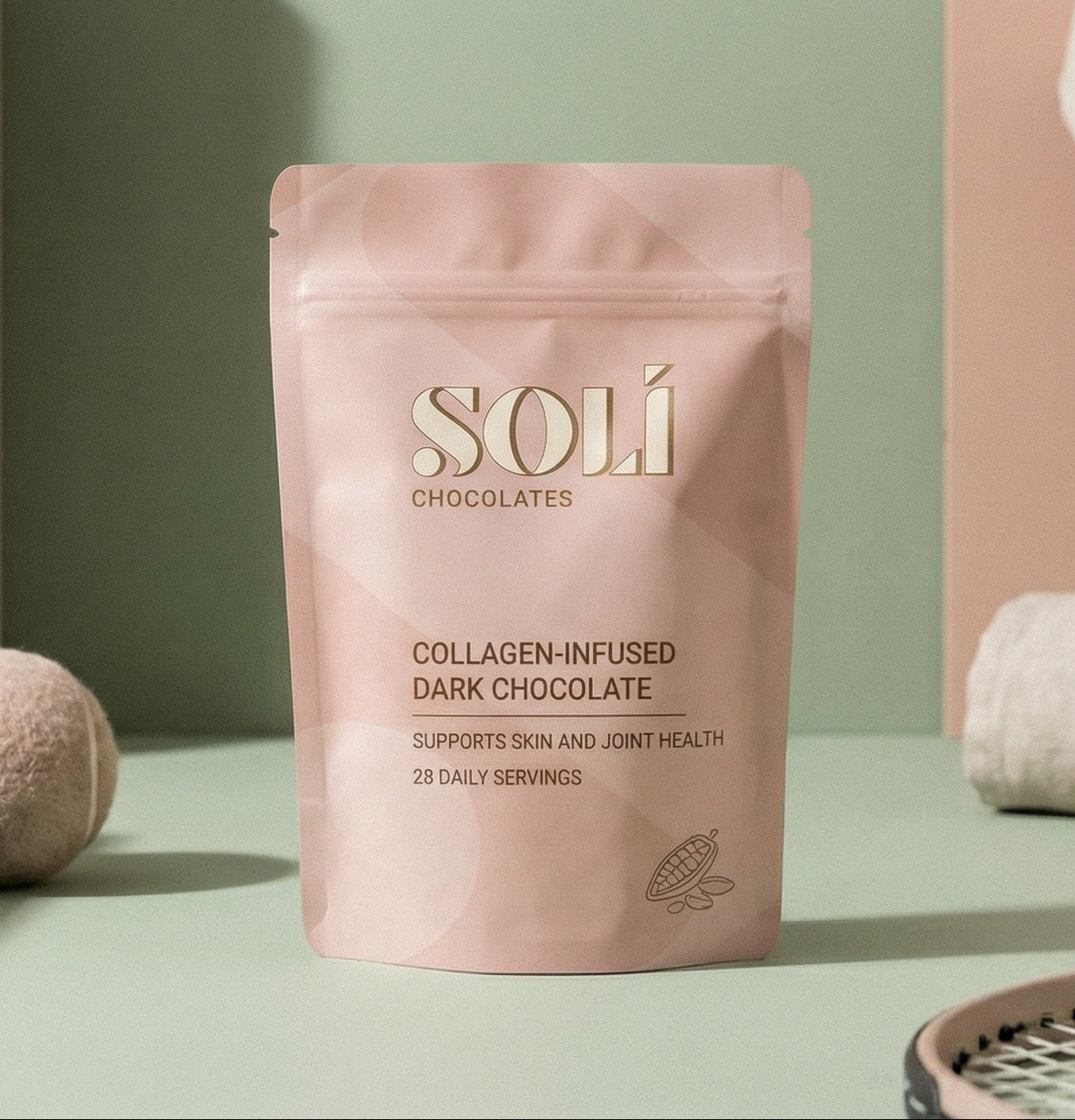 Soli Collagen-Infused Dark Chocolate